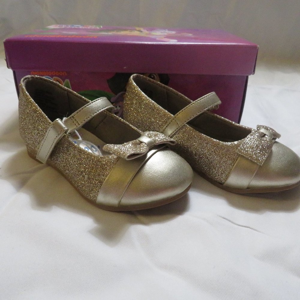 Dora the Explorer Gold Glitter Shoes